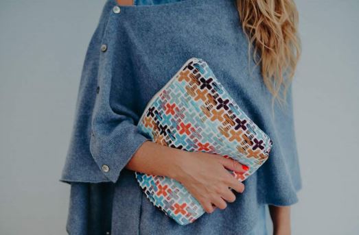 pochette en tweed