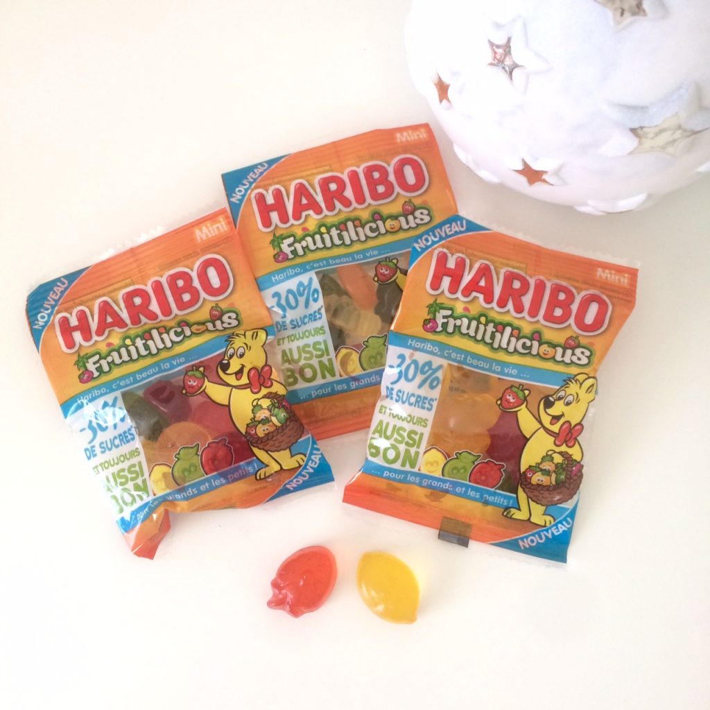 bonbons moins sucrés Haribo