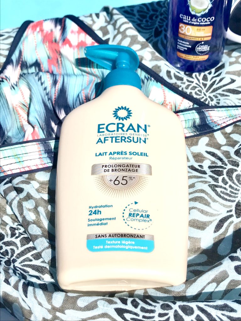 lait après soleil Ecran Sun prolongateur bronzage