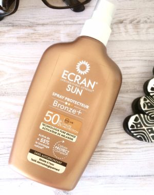 Ecran Sun spray solaire bronzant